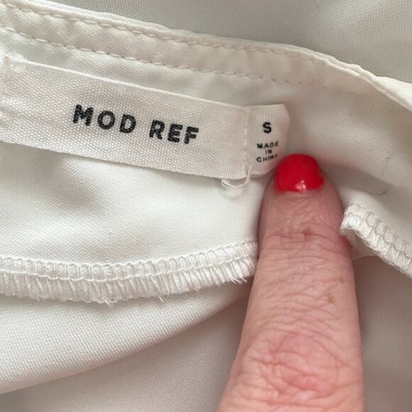 Mod Ref Short Sleeve Drop Waist Dress Sz S - Picture 4 of 5